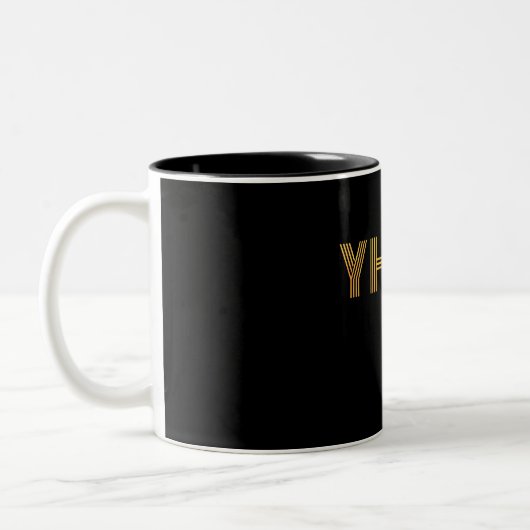 YHWH ZWEIFARBIGE TASSE (Links)