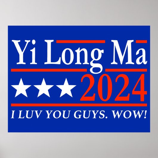 Yi Long Ma 2024 I Liebe You Typ Poster (Vorne)