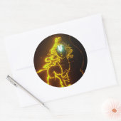 Yi-Stumpfkleber Runder Aufkleber (Umschlag)