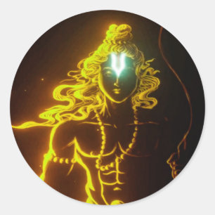 Yi-Stumpfkleber Runder Aufkleber