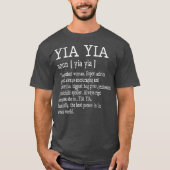 Yia Yia Definition Grandma Mother Day Gifts T-Shirt (Vorderseite)
