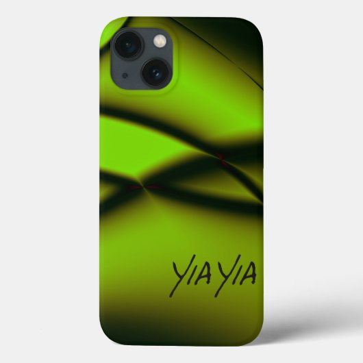Yia Yia Design Green Case-Mate iPhone Hülle (Rückseite)