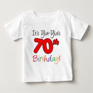 Yia-Yias 70. Geburtstag Baby T-shirt