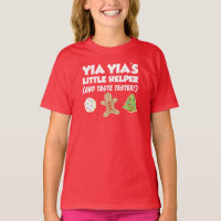 Yia Yias kleiner Helfer Weihnachtskekse-T - Shirt