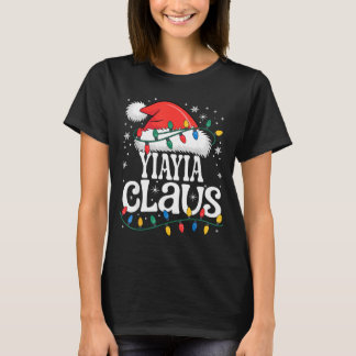Yiayia Claus Funny Xmas Christmas Grandma Holiday  T-Shirt