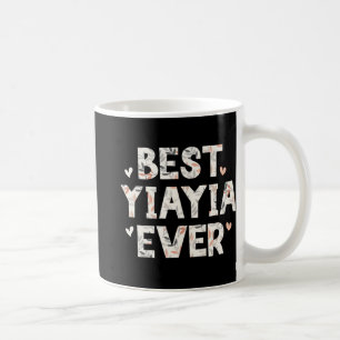 Yiayia Ever Floral Family Liebe Herz Yia-yia Kaffeetasse
