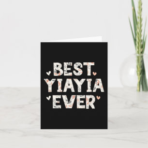 Yiayia Ever Floral Family Liebe Herz Yia-yia Karte