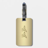 YiaYia Gold Gepäckanhänger (Rückseite vertikal)