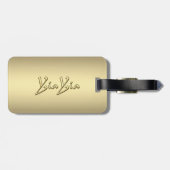 YiaYia Gold Gepäckanhänger (Rückseite horizontal)