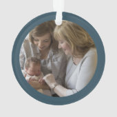 Yiayia Greek Großmutter Foto Weihnachten Ornament (Rückseite)