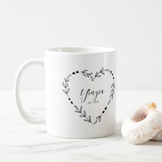 Yiayia Jahr Osten. Kaffeetasse (Mit Donut)