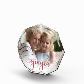 Yiayia | Oma Script Overlay Fotoblock (Rechts)