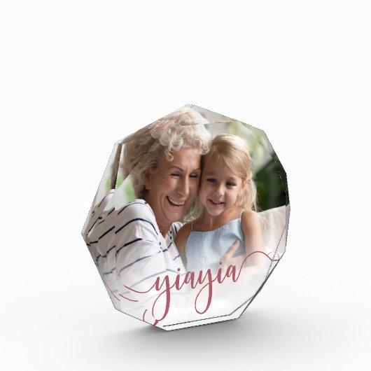 Yiayia | Oma Script Overlay Fotoblock (Links)