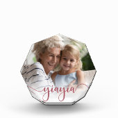 Yiayia | Oma Script Overlay Fotoblock (Vorderseite)