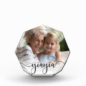 Yiayia | Oma Script Overlay Fotoblock (Vorderseite)