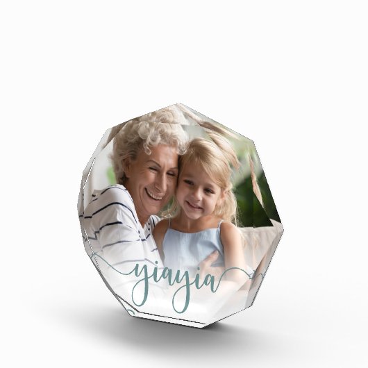 Yiayia | Oma Script Overlay Fotoblock (Rechts)