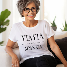 Yiayia römisches Jahr T-Shirt