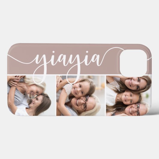 Yiayia Script Oma Foto Case-Mate iPhone Hülle (Rückseite (Horizontal))