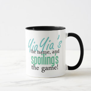 YiaYias der Name und Verderbens des Spiels Tasse