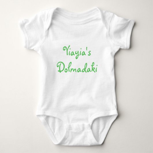 Yiayias Dolmadaki Baby Strampler (Vorderseite)