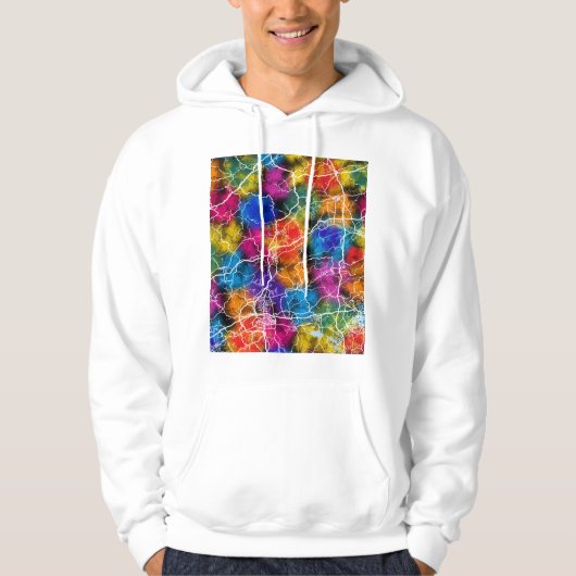 Yichun China City Map Hoodie (Vorderseite)