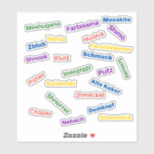 Yiddish Insults Sticker (Blatt)