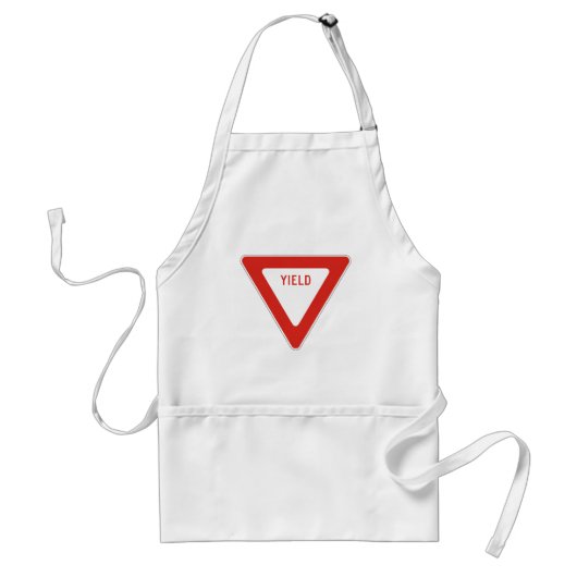 Yield Street Road Sign Symbol Caution Traffic Schürze (Vorne)