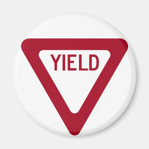 Yield-Zeichen Magnet