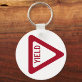 Yield-Zeichen Schlüsselanhänger (Vorderseite)