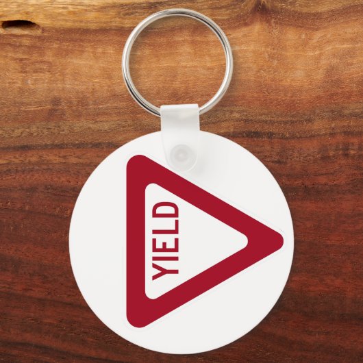 Yield-Zeichen Schlüsselanhänger (Vorderseite)