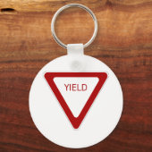 Yield-Zeichen Schlüsselanhänger (Vorderseite)
