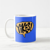 Yikes! Cartoon-Ausruf Kaffeetasse (Links)