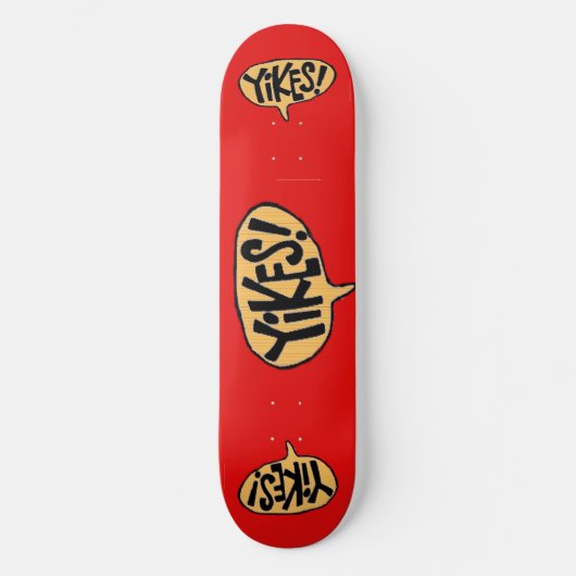 Yikes Cartoon-BlaseSkateboard Skateboard (Vorderseite)