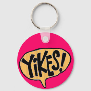 Yikes! Cartoon Exclamation Schlüsselanhänger