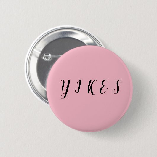 Yikes Meme Knopf Button (Vorne & Hinten)