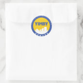 YIMBY Denver Logo-Aufkleber Runder Aufkleber (Tasche)
