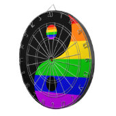 Yin and LGBT Dartscheibe (Vorderseite rechts)