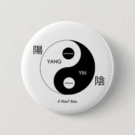 Yin and Yang - A MisterP Button (Vorderseite)