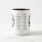Yin and Yang Asian Symbol Meanings Tasse (Mittel)