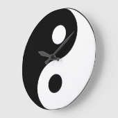 Yin and Yang Balance Große Wanduhr (Winkel)