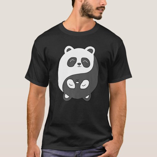 Yin and Yang Bear Predator Koala Meditation Acro H T-Shirt (Vorderseite)