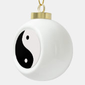 Yin and Yang Black & White Christmas Tree Ornament (Rechts)