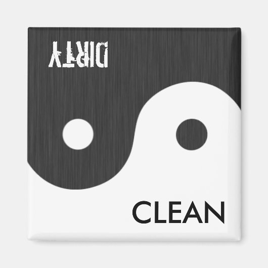 Yin and Yang Clean / Dirty Dish Wsher Magnet (Vorne)