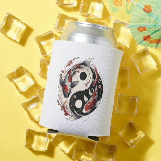 Yin and Yang Japanischer Koi Fisch Dosenkühler (In Situ Sommer)