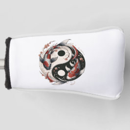 Yin and Yang Japanischer Koi Fisch Golf Headcover
