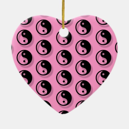 Yin and Yang Pattern Keramik Ornament (Hinten)
