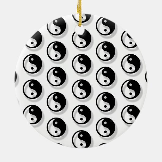 Yin and Yang Pattern Keramik Ornament (Hinten)