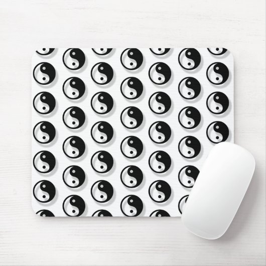 Yin and Yang Pattern Mousepad (Mit Mouse)
