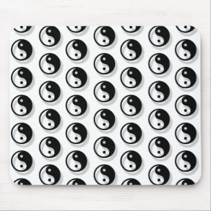 Yin and Yang Pattern Mousepad