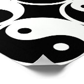Yin and Yang Pattern Poster (Ecke)